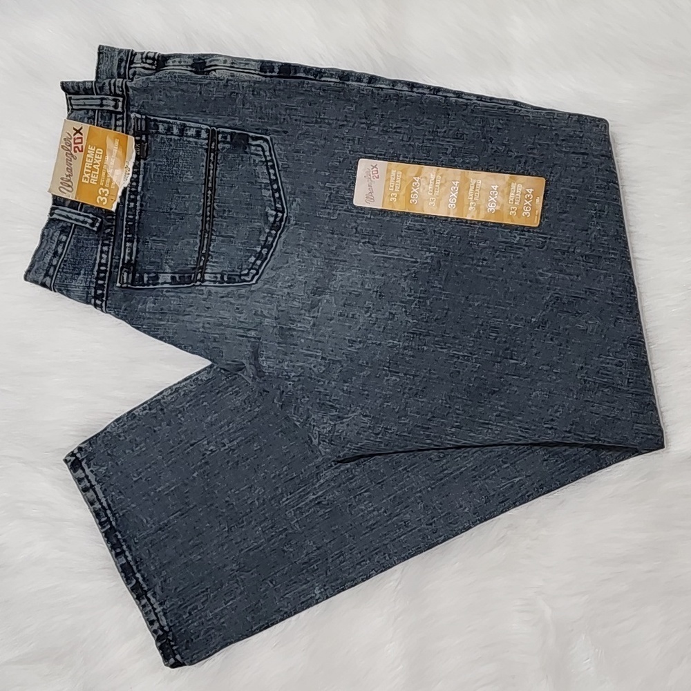 Wrangler Extreme Relaxed Fit Jeans Size 36x34